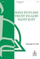Who Puts His Trust in God Most Just SATB choral sheet music cover